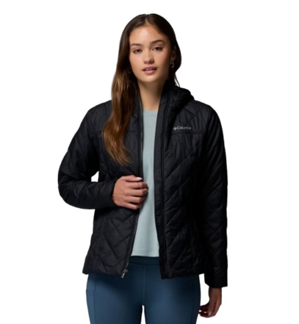 COLUMBIA Women's Copper Crest II Hooded Jacket 2X Black Omni Shield NWT